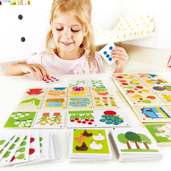 New in Box Hape Wooden Card Game- Theme Count Kid's Math Skills - Picture 5 of 12